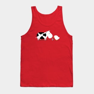 Cow and chick and an egg Tank Top